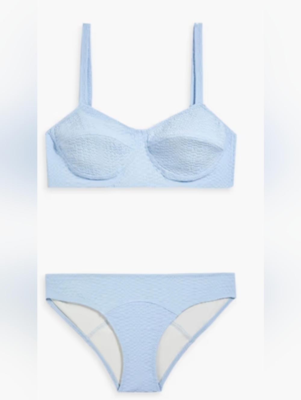 Lisa Marie Fernandez Powder Blue Lace Bikini Set